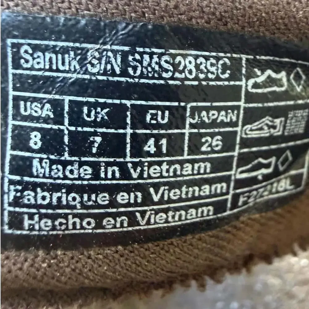 Sanuk SMS2839C Brown Y2K Surf Flip Flops Men's 8